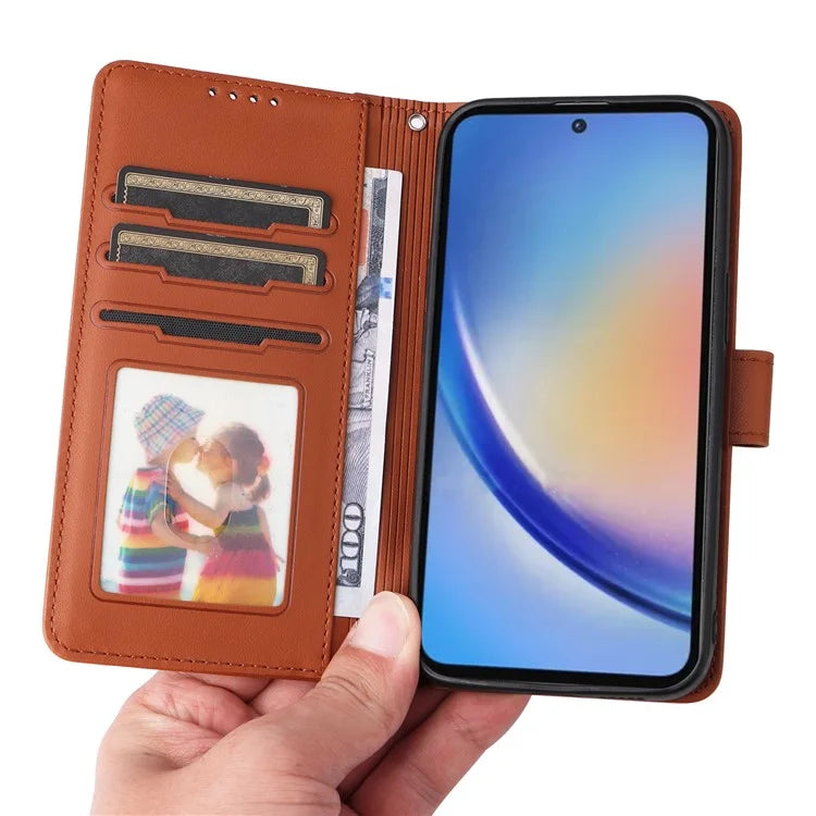 BETOPNICE 005 For Samsung Galaxy A35 5G PU Leather Phone Cover Detachable Magnetic Wallet Case