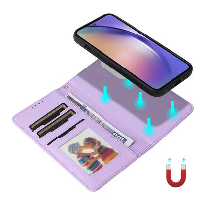 BETOPNICE 005 For Samsung Galaxy A55 5G Detachable Phone Case Card Slots TPU Interior Protective Cover