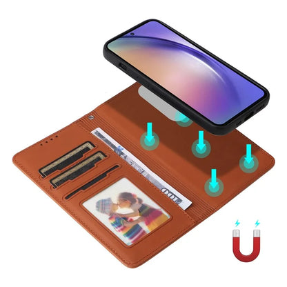 BETOPNICE 005 For Samsung Galaxy A55 5G Detachable Phone Case Card Slots TPU Interior Protective Cover