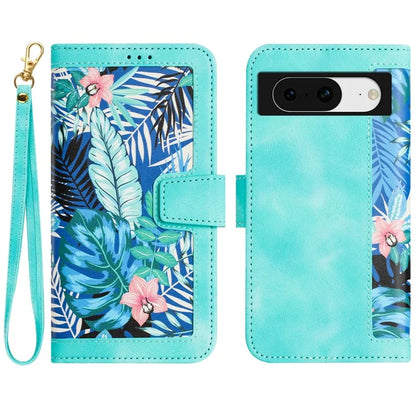 For Google Pixel 8a Phone Case Flower Pattern Stand Cover