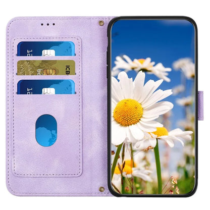 For Google Pixel 8a Phone Case Flower Pattern Stand Cover