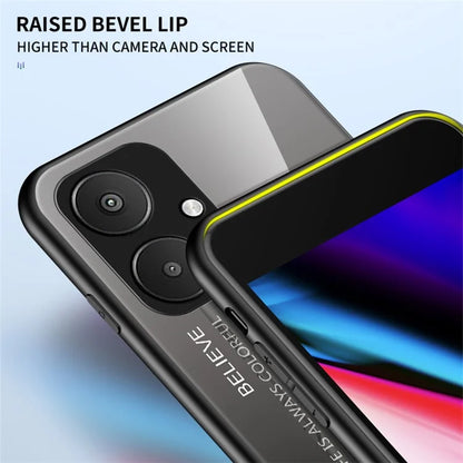 For Xiaomi Redmi 13C 5G Tempered Glass+PC+TPU Case Gradient Phone Cover