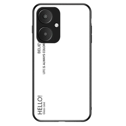 For Xiaomi Redmi 13C 5G Tempered Glass+PC+TPU Case Gradient Phone Cover