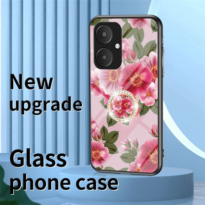 For Xiaomi Redmi 13C 5G Phone Case Tempered Glass+PC+TPU Kickstand Cover