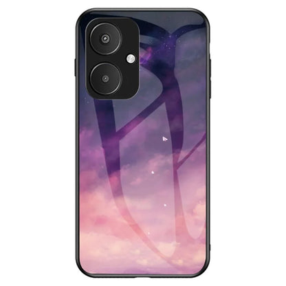 For Xiaomi Redmi 13C 5G Tempered Glass Phone Case Starry Sky Pattern