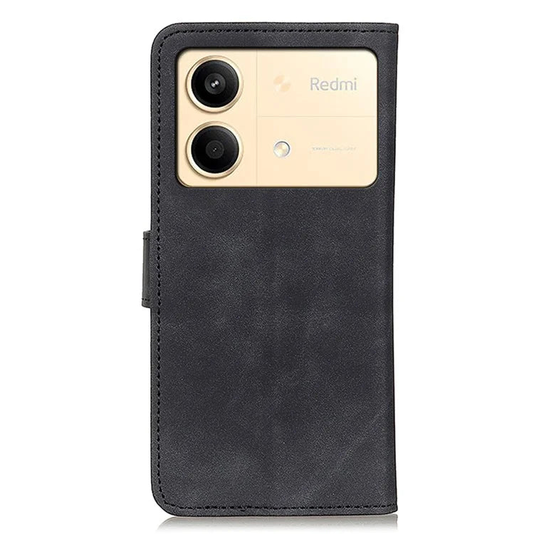 KHAZNEH For Xiaomi Redmi Note 13R Pro 5G Cell Phone Case Leather Retro Style Stand Cover