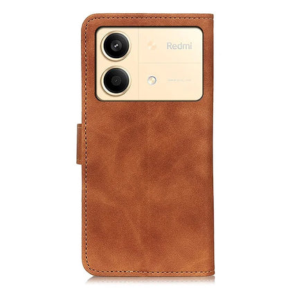 KHAZNEH For Xiaomi Redmi Note 13R Pro 5G Cell Phone Case Leather Retro Style Stand Cover