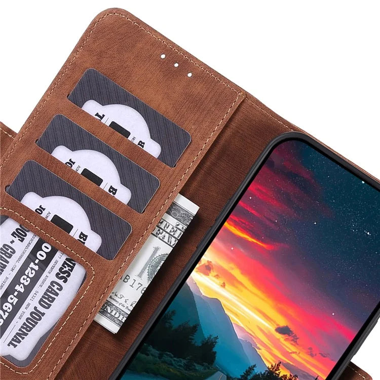 ABEEL For Xiaomi Redmi Note 13R Pro 5G Cell Phone Case Side Magnetic Clasp PU Leather Cover