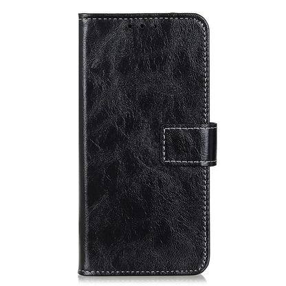 For Xiaomi Redmi Note 13R Pro 5G Magnetic Case Crazy Horse Texture Vintage Stand Cover