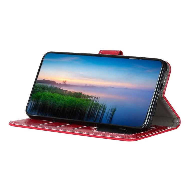 For Xiaomi Redmi Note 13R Pro 5G Magnetic Case Crazy Horse Texture Vintage Stand Cover