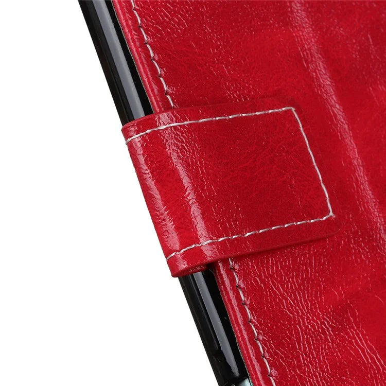 For Xiaomi Redmi Note 13R Pro 5G Magnetic Case Crazy Horse Texture Vintage Stand Cover