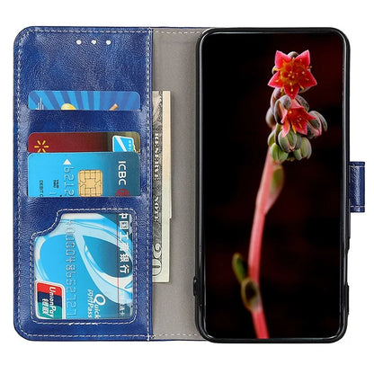 For Xiaomi Redmi Note 13R Pro 5G Magnetic Case Crazy Horse Texture Vintage Stand Cover