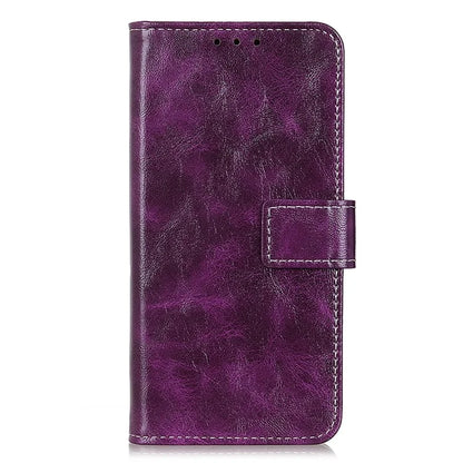 For Xiaomi Redmi Note 13R Pro 5G Magnetic Case Crazy Horse Texture Vintage Stand Cover