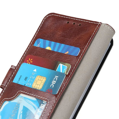 For Xiaomi Redmi Note 13R Pro 5G Magnetic Case Crazy Horse Texture Vintage Stand Cover