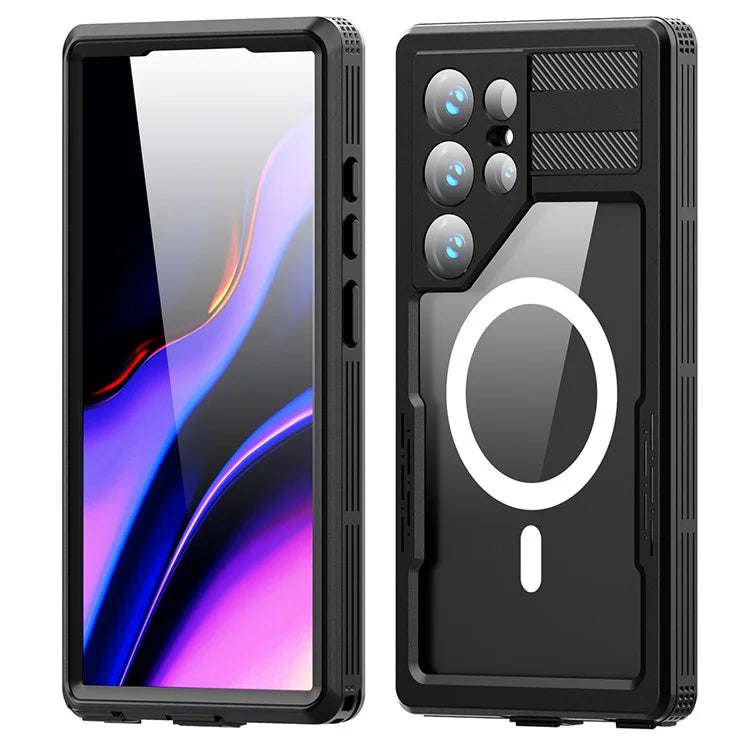 REDPEPPER IP68 Waterproof Case for Samsung Galaxy S24 Ultra Magnetic Clear Phone Cover