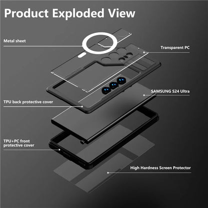 REDPEPPER IP68 Waterproof Case for Samsung Galaxy S24 Ultra Magnetic Clear Phone Cover