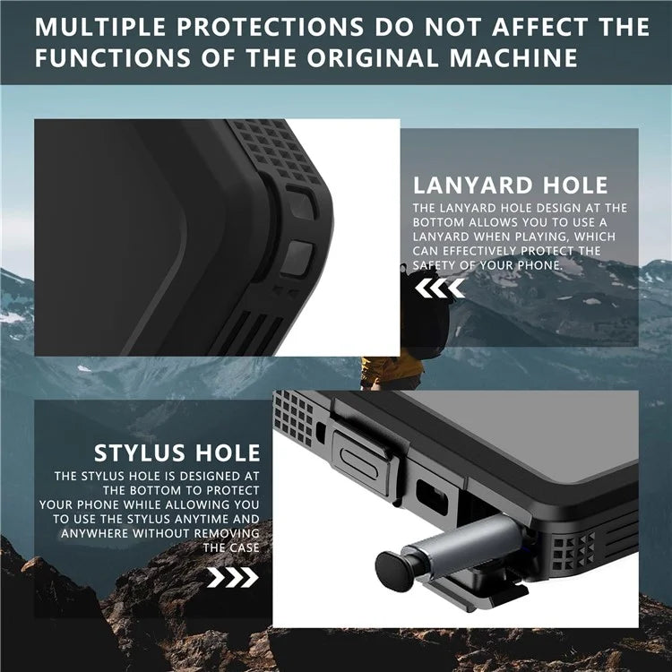 REDPEPPER IP68 Waterproof Case for Samsung Galaxy S24 Ultra Magnetic Clear Phone Cover