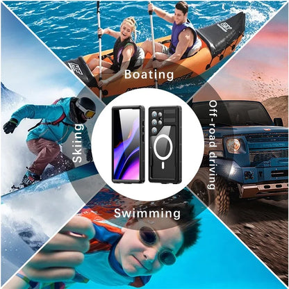 REDPEPPER IP68 Waterproof Case for Samsung Galaxy S24 Ultra Magnetic Clear Phone Cover