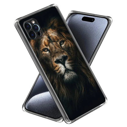 For iPhone 15 Pro Cell Phone Case Pattern Printing Soft TPU Back Cover