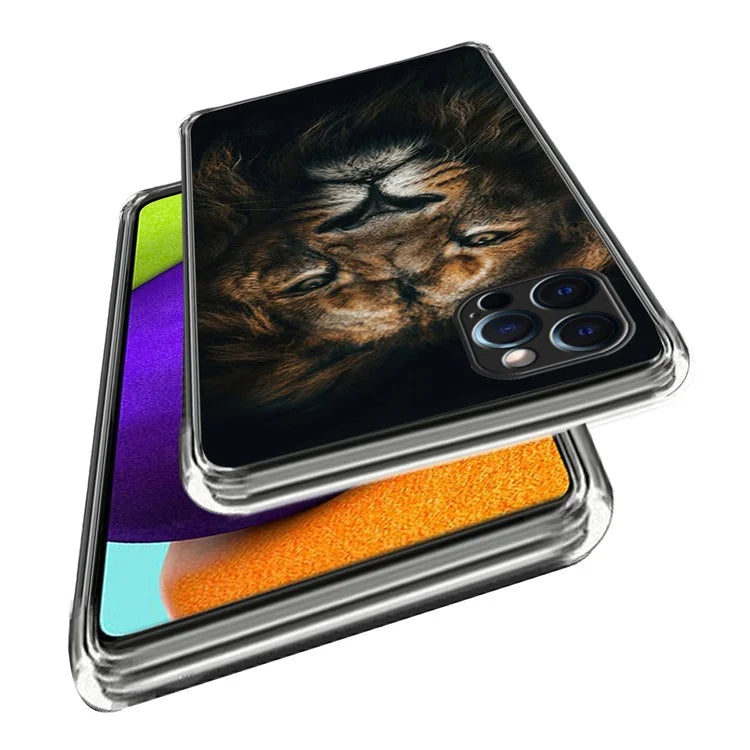 For iPhone 15 Pro Cell Phone Case Pattern Printing Soft TPU Back Cover