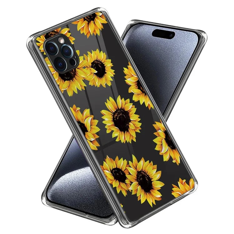 For iPhone 15 Pro Cell Phone Case Pattern Printing Soft TPU Back Cover