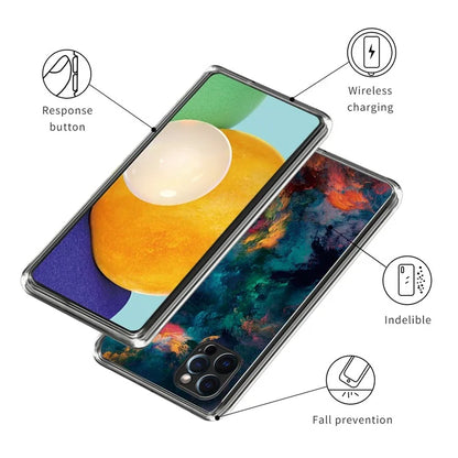 For iPhone 15 Pro Cell Phone Case Pattern Printing Soft TPU Back Cover