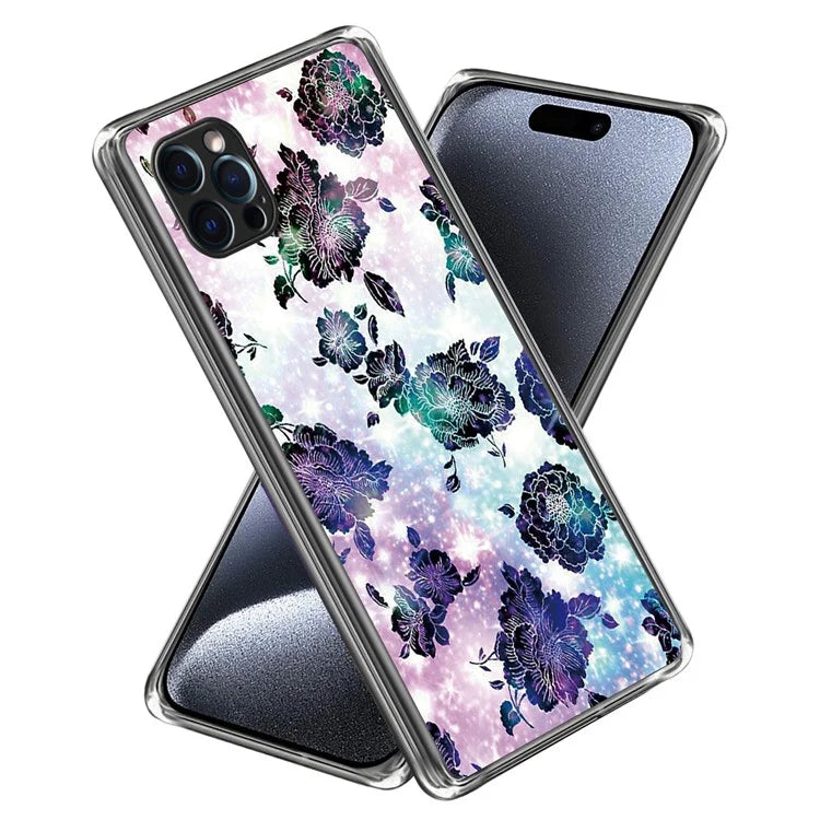 For iPhone 15 Pro Cell Phone Case Pattern Printing Soft TPU Back Cover