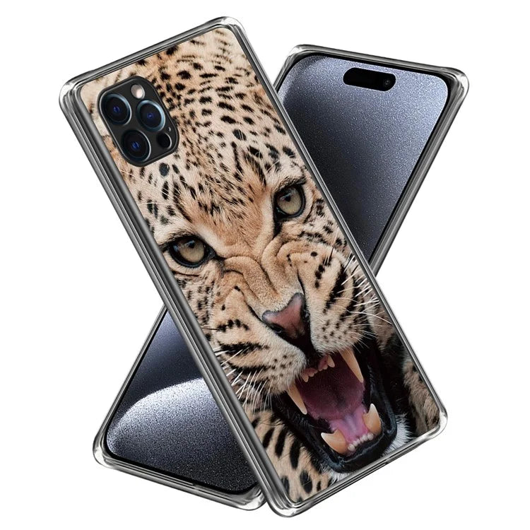 For iPhone 15 Pro Cell Phone Case Pattern Printing Soft TPU Back Cover