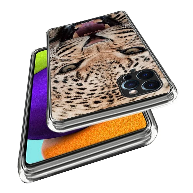 For iPhone 15 Pro Cell Phone Case Pattern Printing Soft TPU Back Cover