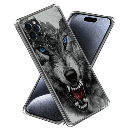 For iPhone 15 Pro Cell Phone Case Pattern Printing Soft TPU Back Cover