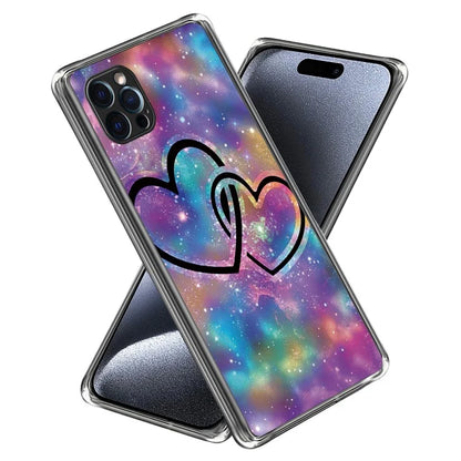 For iPhone 15 Pro Max Cell Phone Case Soft TPU Back Shell with Pattern Printing