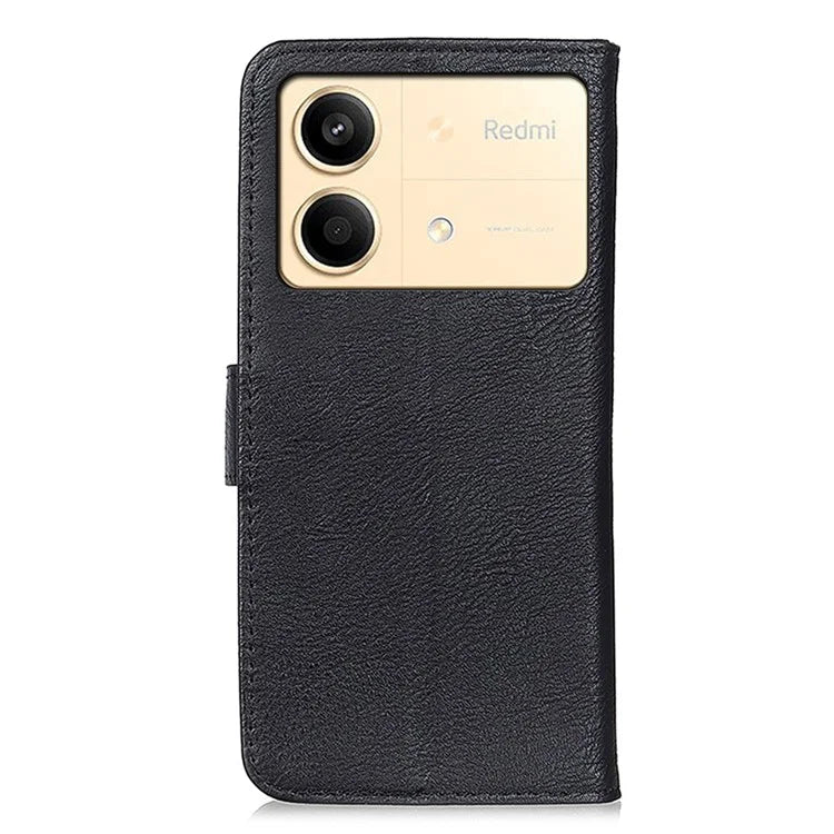 KHAZNEH For Xiaomi Redmi Note 13R Pro 5G Phone Case Cowhide Texture PU Leather Cover