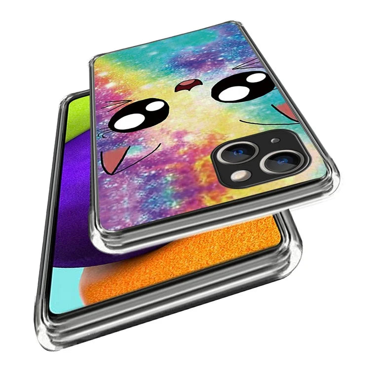 For iPhone 15 Cell Phone Case TPU Pattern Printing Design Protective Shell