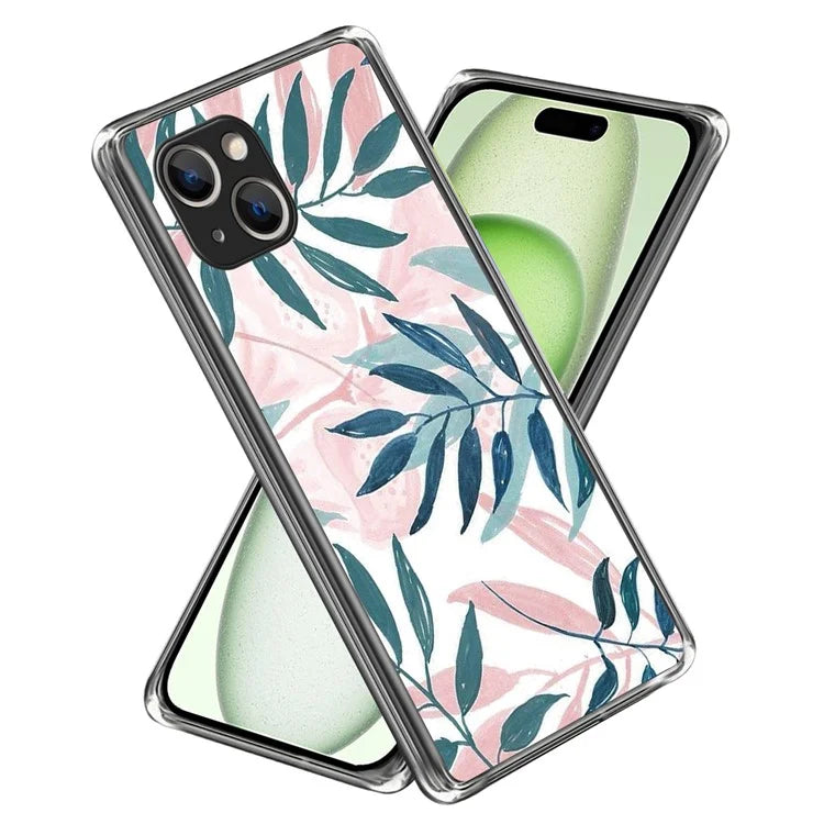 For iPhone 15 Cell Phone Case TPU Pattern Printing Design Protective Shell