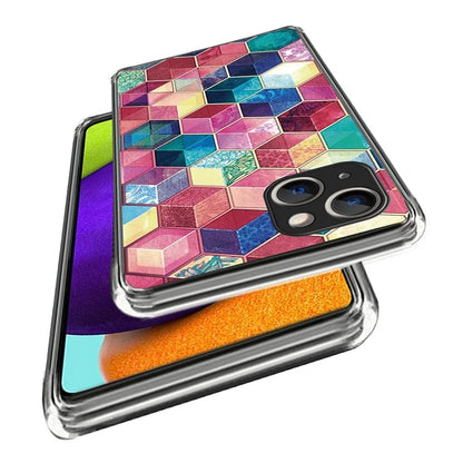 For iPhone 15 Cell Phone Case TPU Pattern Printing Design Protective Shell