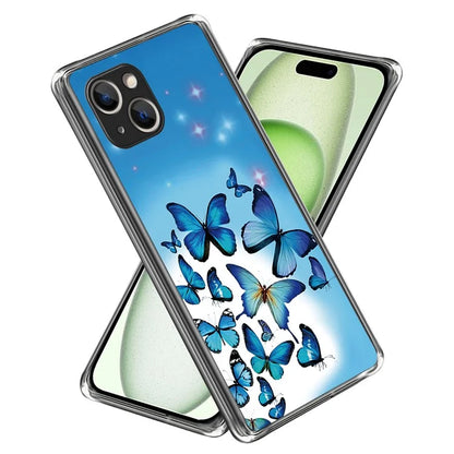 For iPhone 15 Cell Phone Case TPU Pattern Printing Design Protective Shell