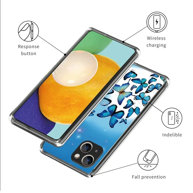 For iPhone 15 Cell Phone Case TPU Pattern Printing Design Protective Shell