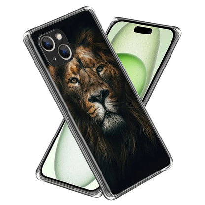 For iPhone 15 Cell Phone Case TPU Pattern Printing Design Protective Shell