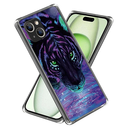 For iPhone 15 Cell Phone Case TPU Pattern Printing Design Protective Shell