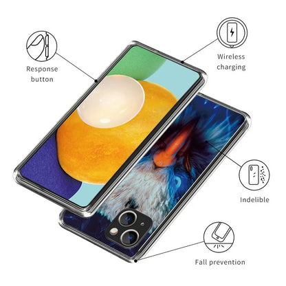 For iPhone 15 Cell Phone Case TPU Pattern Printing Design Protective Shell