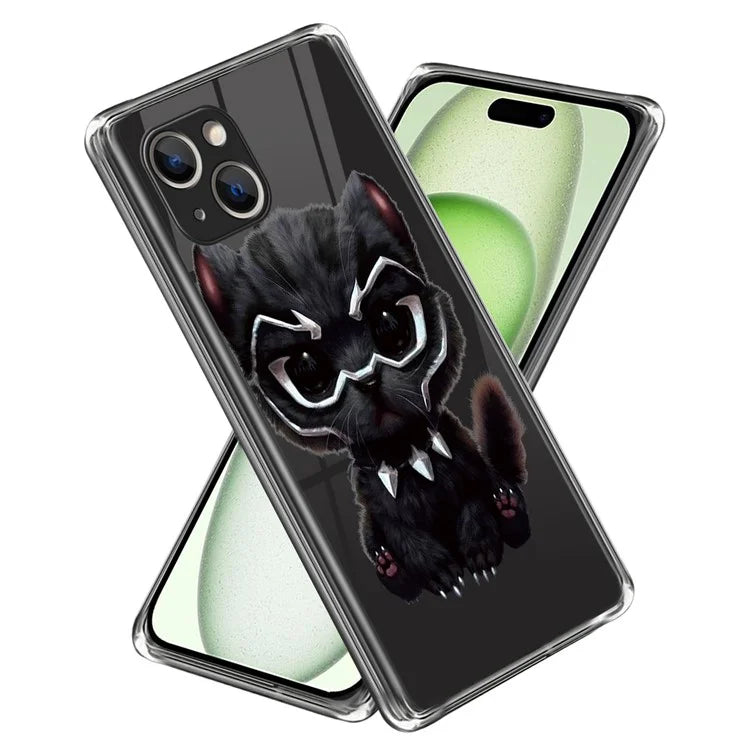 For iPhone 15 Cell Phone Case TPU Pattern Printing Design Protective Shell