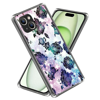For iPhone 15 Cell Phone Case TPU Pattern Printing Design Protective Shell