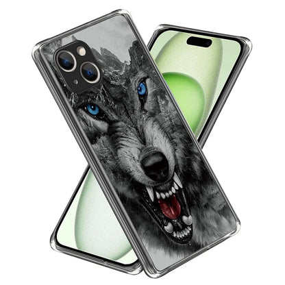 For iPhone 15 Cell Phone Case TPU Pattern Printing Design Protective Shell