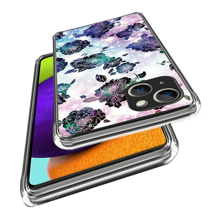For iPhone 15 Plus Case Soft TPU Pattern Printing Smart Phone Cover
