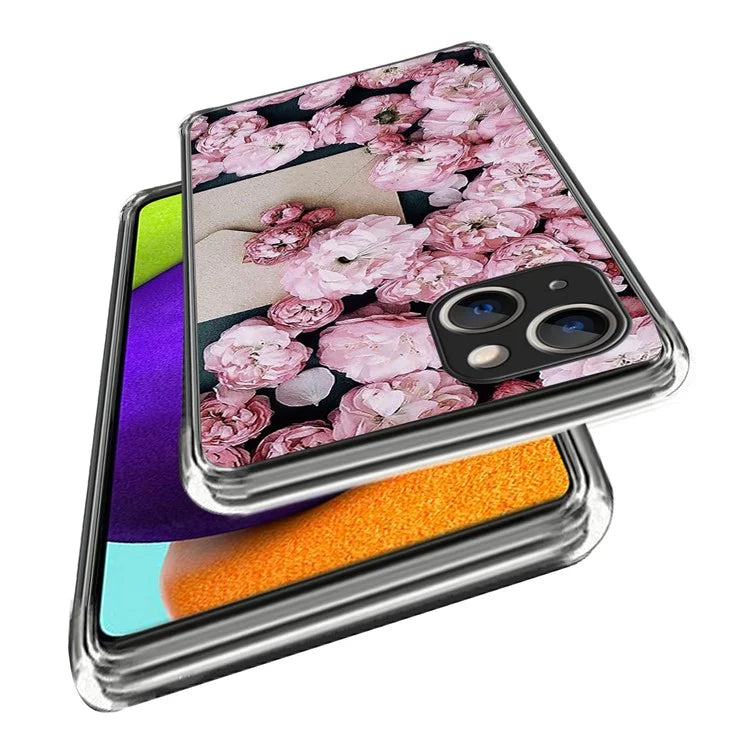 For iPhone 15 Plus Case Soft TPU Pattern Printing Smart Phone Cover