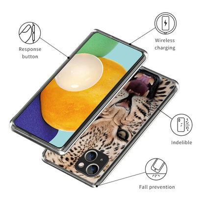 For iPhone 15 Plus Case Soft TPU Pattern Printing Smart Phone Cover