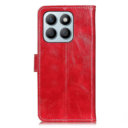 For Honor X8b 4G Magnetic Phone Case Retro Crazy Horse Texture Card Slots Cover
