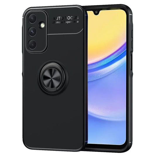 For Samsung Galaxy A15 5G TPU Case Rotation Ring Holder Kickstand Phone Cover