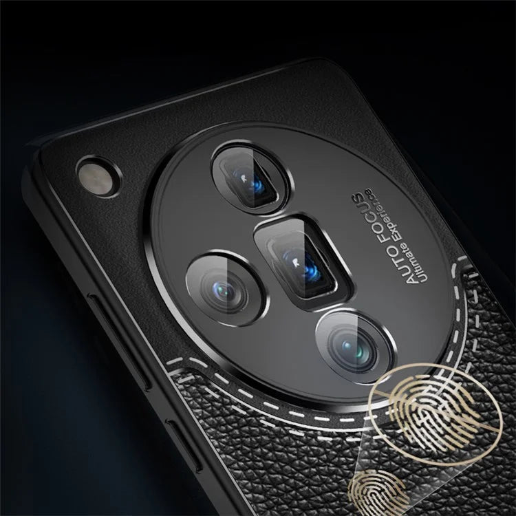 For Oppo Find X7 5G TPU Phone Case Litchi Texture Back Cover