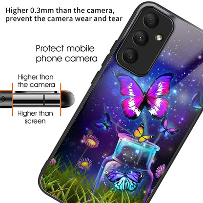 For Samsung Galaxy A05s 4G Case Pattern TPU+Tempered Glass Phone Protector